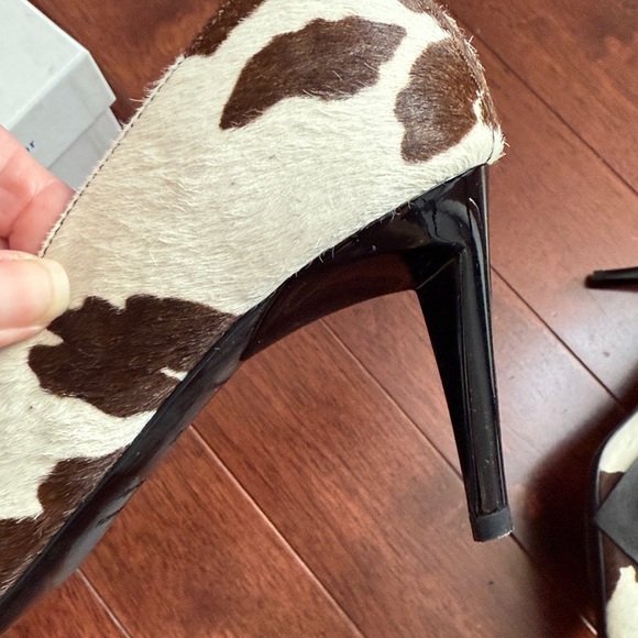 NIB Proenza Schouler Italy Toscana Pony Hair Rotterdam Leather Bow Heels - Picture 5 of 9